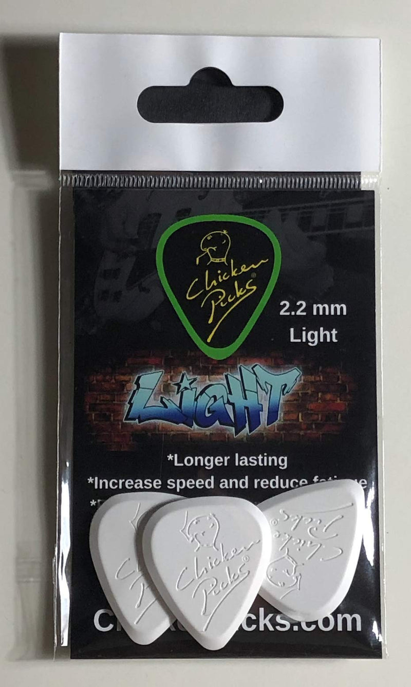 3 x ChickenPicks Light 2.2 mm guitar picks