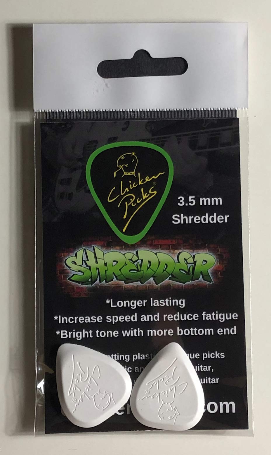 2 x ChickenPicks Shredder 3.5 mm guitar picks