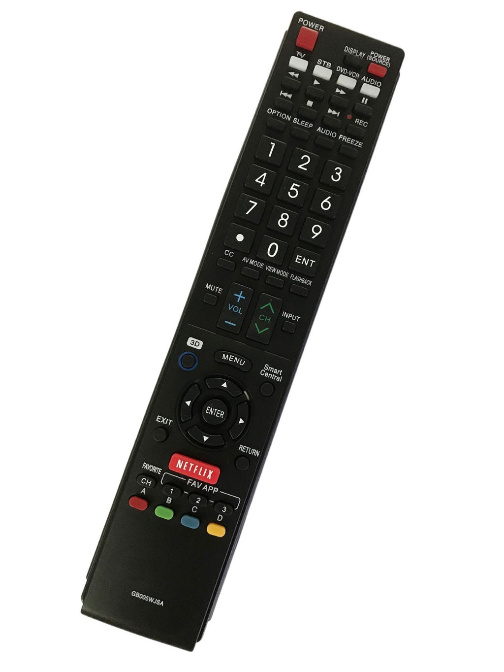 Replacement Remote Controller for LC-60LE847U LC-80LE757 LC-90LE745 LC-90LE657U Sharp Aquos Smart LED 3D HDTV