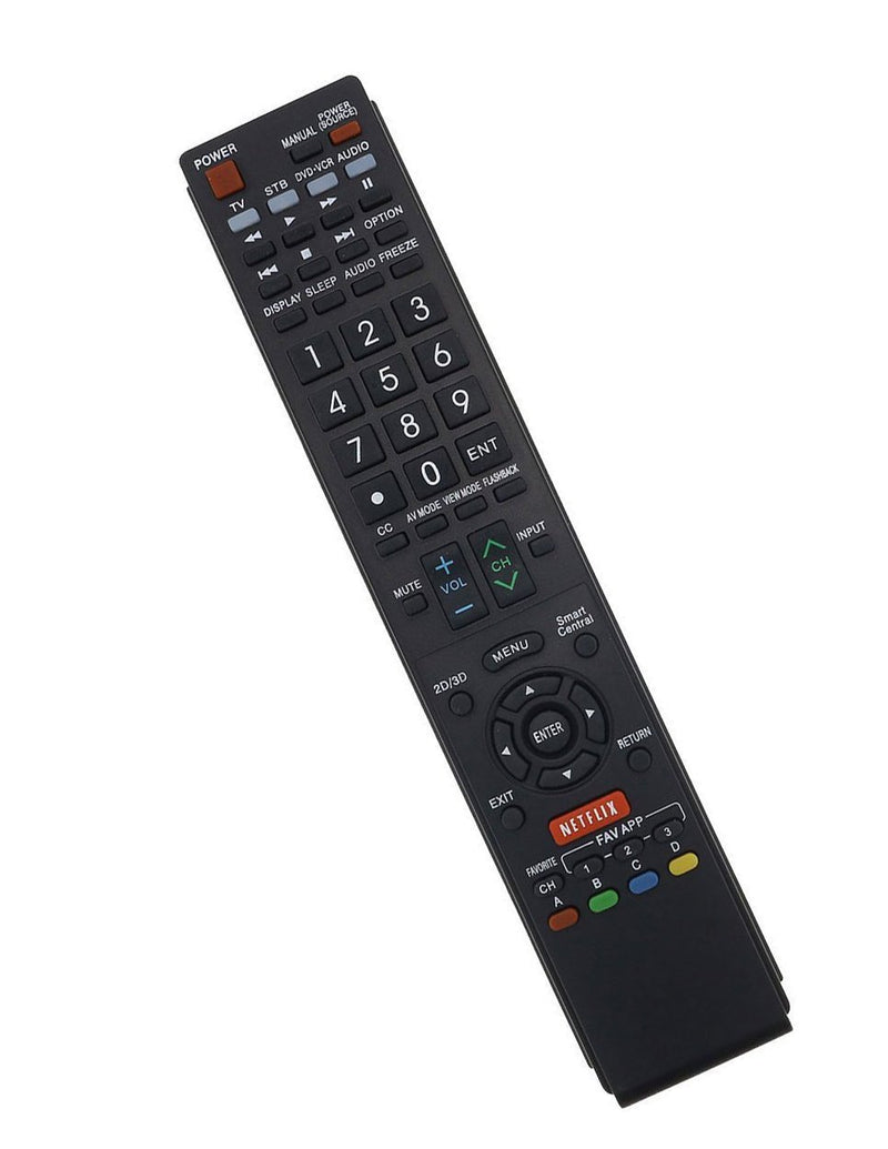 Replacement Remote Controller for LC-60LE650U LC-60LE750U LC-70C6500U Sharp Aquos Smart LED 3D HDTV