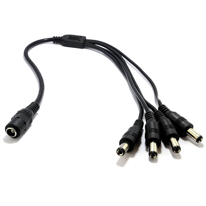 SPT Security Systems 4-Port DC Power Splitter (10 Piece per Pack), Black - 93-P104-10