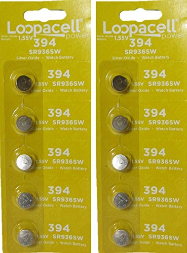 10 394 / 380 Loopacell Watch Batteries SR936W SR936SW