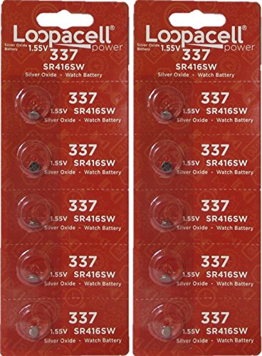 10 337 Loopacell Watch Batteries SR416SW Battery Cell
