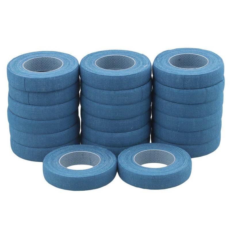 Yibuy 5M Length Blue 100% Nail Tape for Guzheng Guitar Adhesive Finger Tape Zither Strings Instrument 20PCS