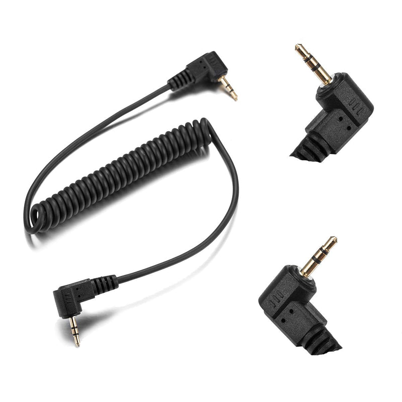 2.5mm-C1 Camera Remote Control Shutter Release Cable for Canon T6i T6S T5 T5i T4i T3i T3 T2i T1i XT XTi XSi SL2/ EOS M 700D 650D 600D 550D 500D 1100D 80D 70D 60D Series