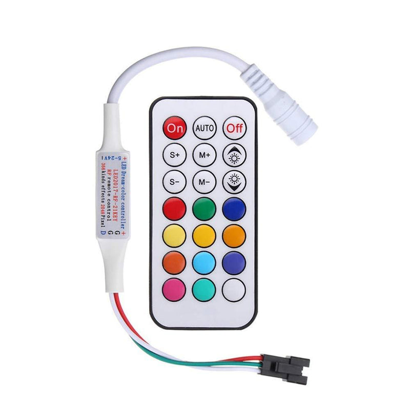 [AUSTRALIA] - RGBZONE DC5-24V Mini 21 Key RF Remote Controller for WS2811 WS2812B LED Dream Color Strip Light 