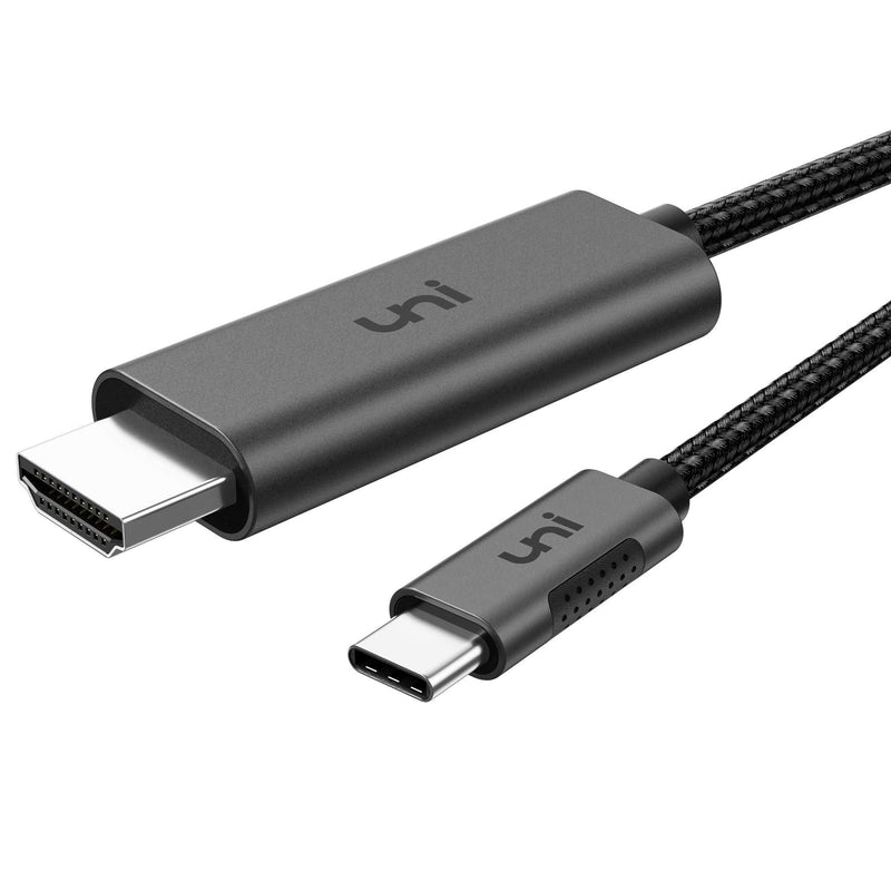 USB C to HDMI Cable for Home Office 6ft (4K@60Hz), uni USB Type C to HDMI Cable, Thunderbolt 3 Compatible with MacBook Pro 2020/2019, MacBook Air/iPad Pro 2020, Surface Book 2, Galaxy S20 and More 1