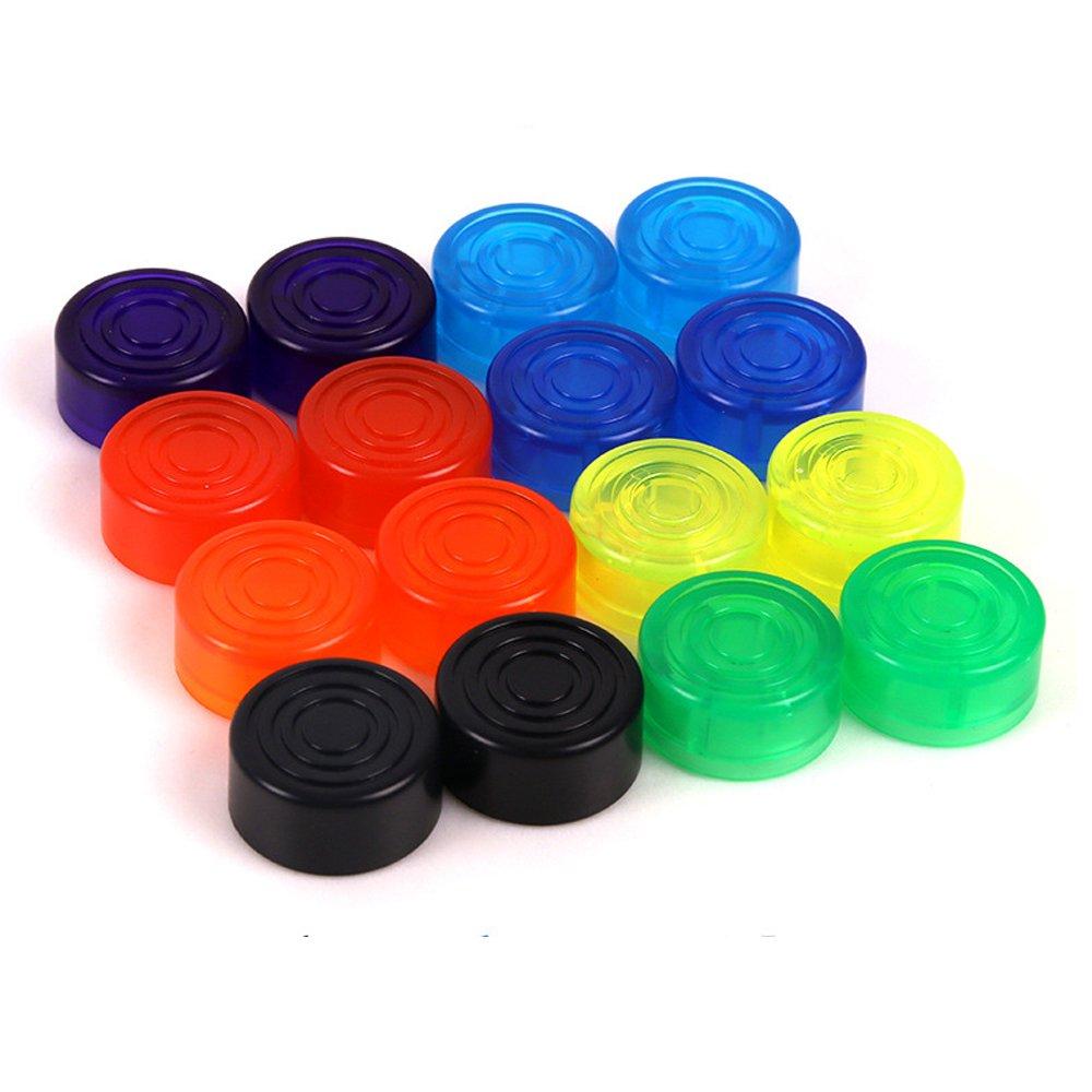 Guitar Effects Pedal Footswitch Topper,Effect Foot Nail Cap,Protection Cap for Guitar Pedal Effectfor,Colorful,10PCS/Set