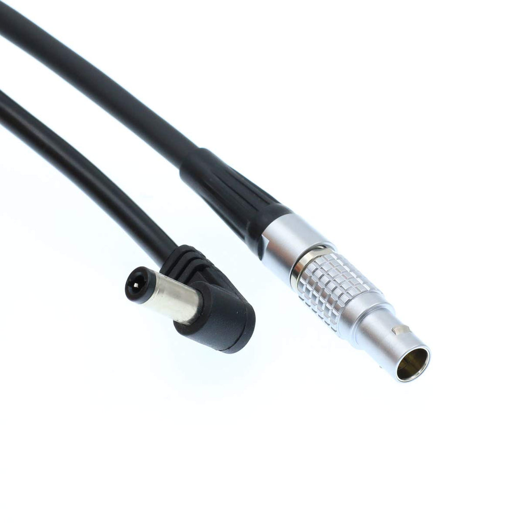 Eonvic 2-Pin Male Teradek Bolt Power Cable Right Angle DC Jack 2.5mm Straight 2pin to Right Angle DC