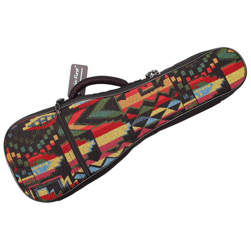 [AUSTRALIA] - MUSIC FIRST Cotton Woven The Native Vintage Style Ukulele case Ukulele Bag Ukulele gig Bag (21 inch Soprano, The Native) Fit for 21 inch Soprano Ukulele 