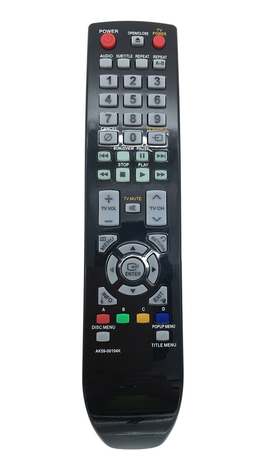 Luckystar NEW Blu-Ray DVD Player Remote Control AK59-00104K For all Samsung BD Blu-Ray DVD Player Work for BDP1590 BDP1600 BD-P1600/XAA BDP1602 BDP3600 BDP-1590