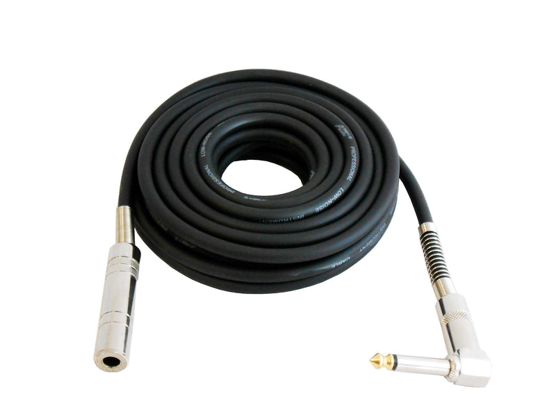 Audio2000'S ADC204V 10 ft Straight to Right Angle Premium Guitar Bass Extension Cable