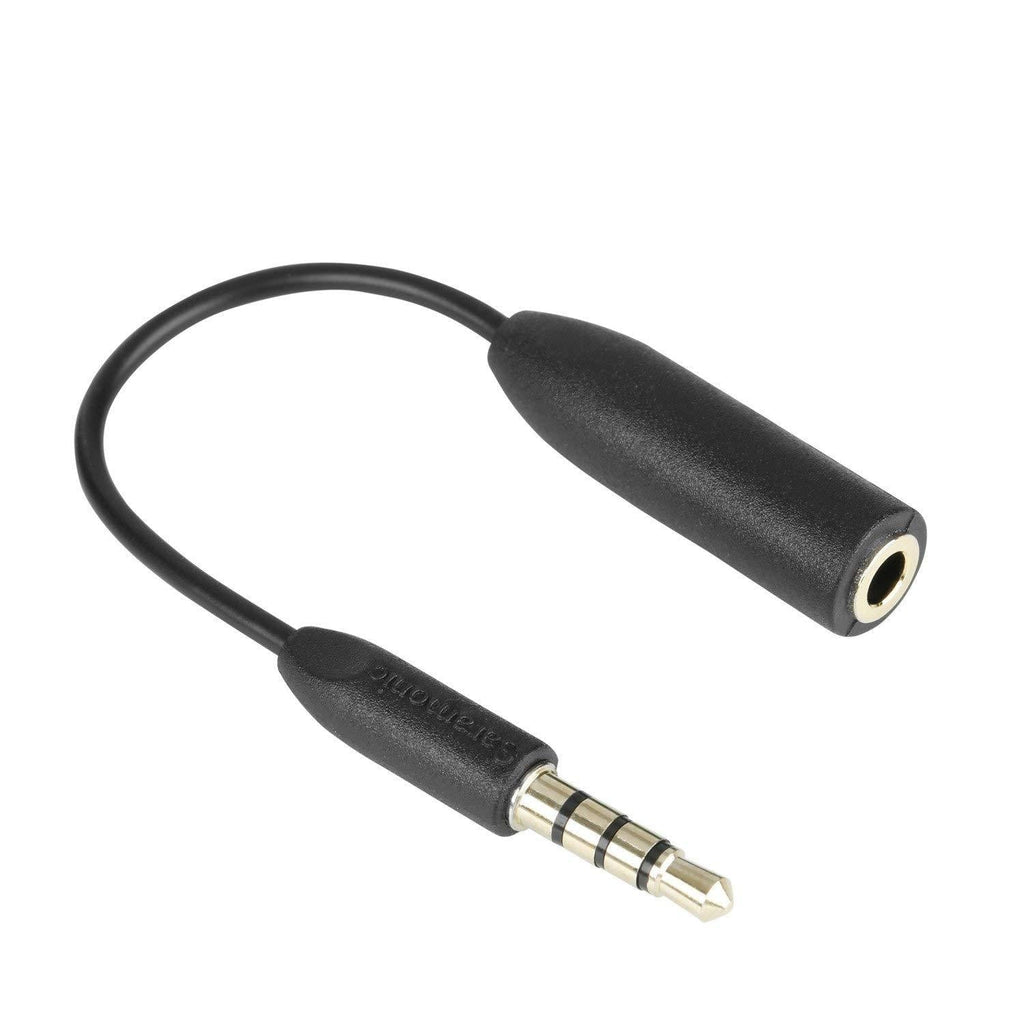 [AUSTRALIA] - Saramonic SR-UC201 3.5mm TRS (Female) Microphone Adapter Converter Cable to TRRS (Male) for iPhone & Android Smartphones, TRS to TRRS Audio Cable 