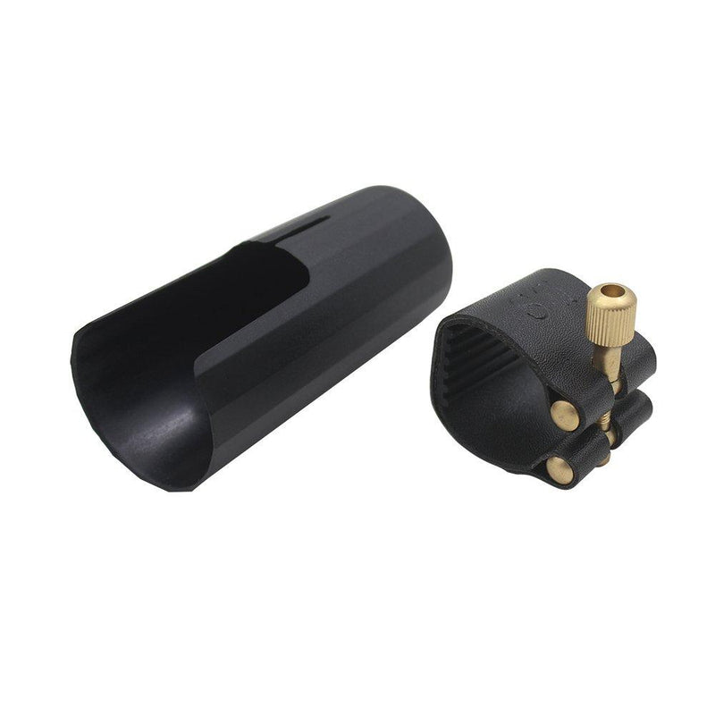 Mowind Artificial Leather Compact Durable Ligature Fastener for Alto Sax Saxophone Rubber Mouthpiece