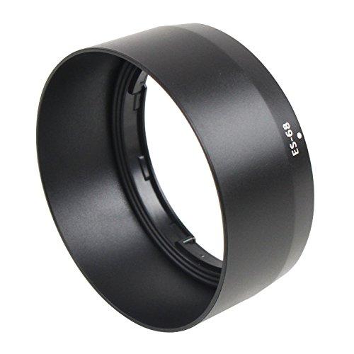 CamDesign 50mm Dedicated Reversible Lens Hood Shade Compatible with Canon EF 50mm f/1.8 STM Lens Replaces Canon ES-68 Hood -Black