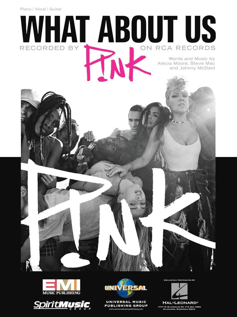 Pink - What About Us - Sheet Music Single