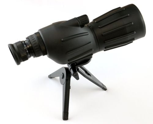 360 TACTICAL 15X-40X50 Grooved Spotting Scope with Mini Tripod-Clam Package