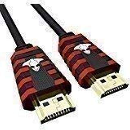 Alien Ultra HDMI Cable UHD V2.0 and V2.2-4K HDR, Ethernet PC, Gaming, Gaming Console, PS4, 24K Gold-Plated Connectors (25FT, Red) 25FT