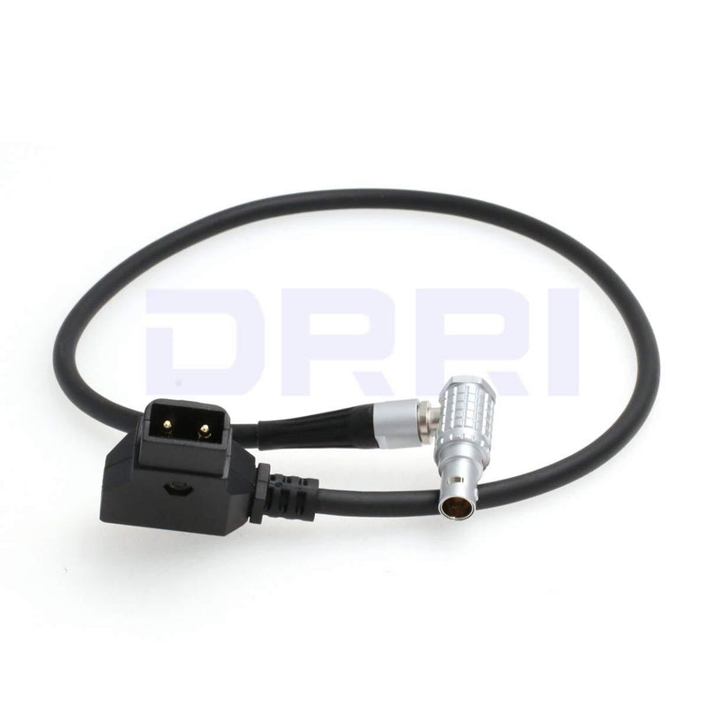 DRRI 18" D-TAP to 0B 2pin Right Angle Male Power Cable for Teradek Bond,Teradek,Paralinx,Preston MDR-3 Elbow cable