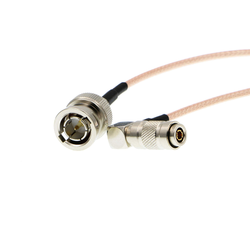 Uonecn Right Angle DIN 1.0/2.3 Mini BNC to HD SDI BNC RG179 RF Coaxial Cable Video Cable for Blackmagic HyperDeck Shuttle 75ohm right angle DIN to BNC Male