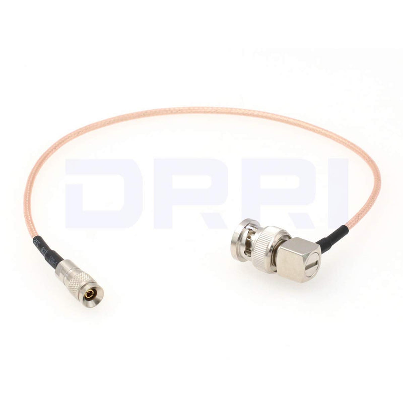 DRRI Right Angle BNC to Mini-SDI HD 1.0/2.3 Din RG179 Plug SDI Pigtail Cable