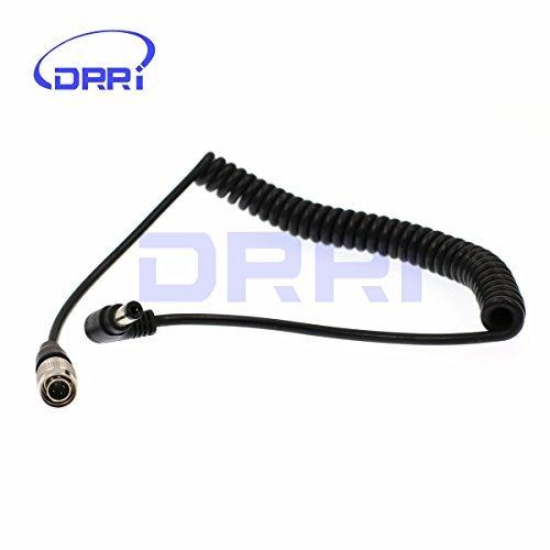 DRRI Right Angle DC to Hirose 4pin Male Cable for Sound Device 633/644/688 Zoom F8 Zoom f4 Recorder H4pin-WDC TTC