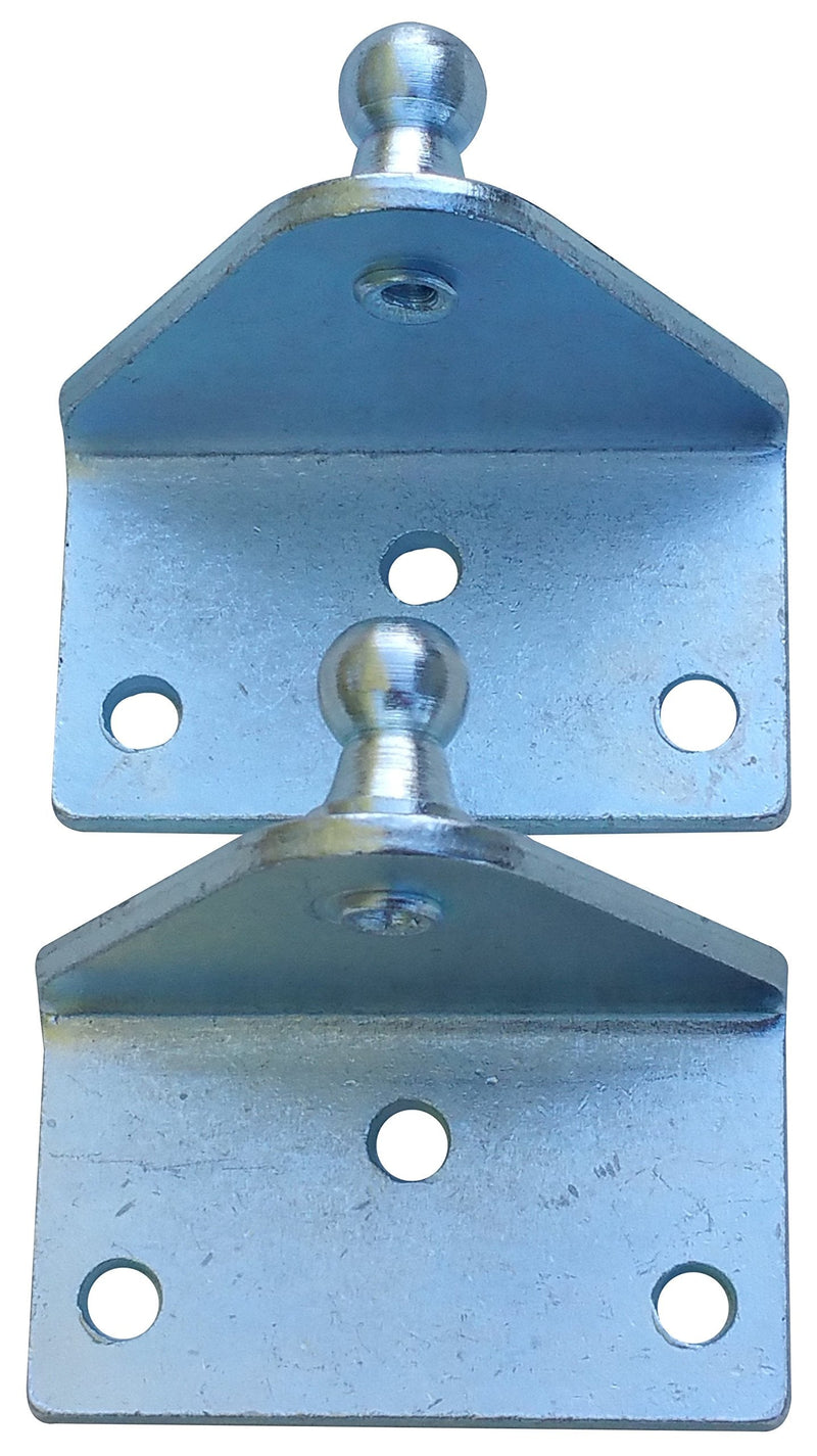 [AUSTRALIA] - Large Outside Mount Angled Lift Support Bracket - Zinc Plated 10 Gauge Steel - 10mm Ball Stud - Gas Shock Mounting - Lid Strut Prop Spring Mount 2 Large Outside Mount 