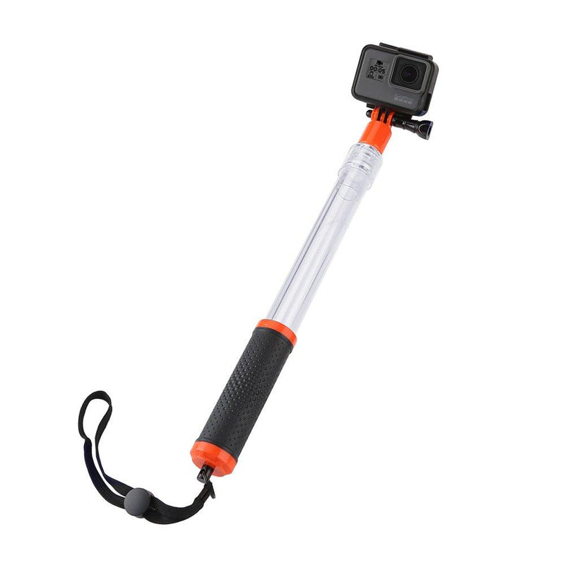TELESIN Waterproof Transparent Floating Monopod - Extendable Selfie Stick for GoPro Hero 8/7/6/5/4 Osmo Action Insta360