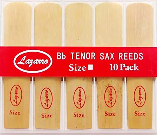 Lazarro TR-L-2.5 Tenor Saxophone Sax Reeds Size 2.5, Strength 2 1/2, Box of 10 - All Sizes Available