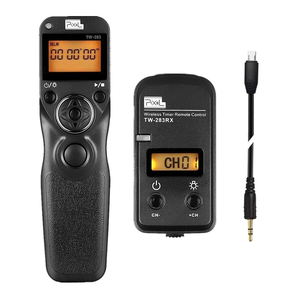 Pixel Timer Shutter Release Remote Control TW283-S2 Remote Release for Sony A58 A7 A7II A7R A7RII A7S A3000 A5000 A5100 A6000 RX100II HX300 HX400V HX50V HX90V TW-S2 Sony