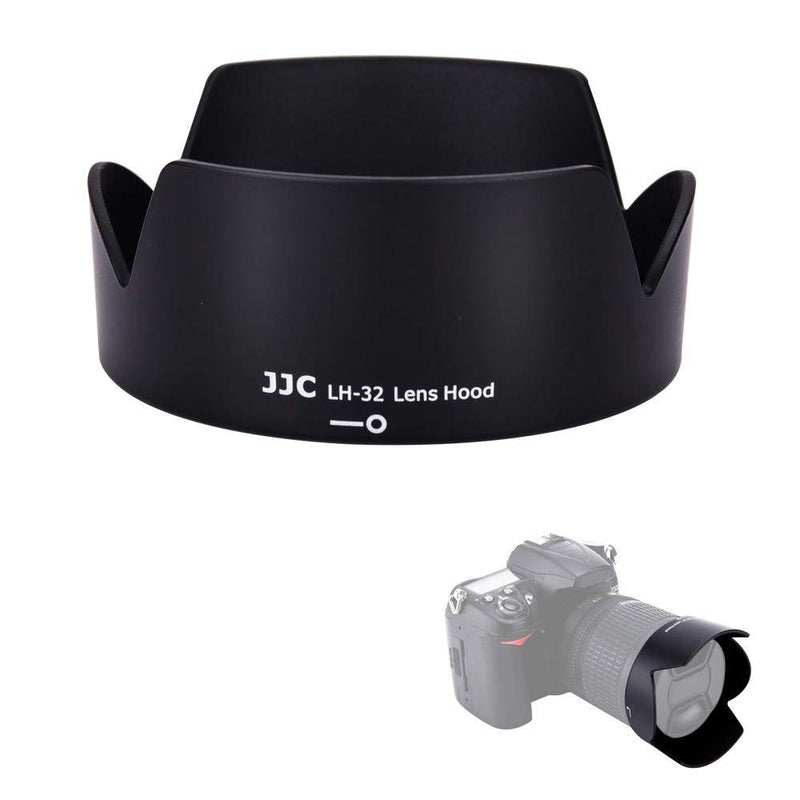 JJC Reversible Dedicated Lens Hood Shade for Nikon AF-S DX 18-140mm f/3.5-5.6G ED VR, AF-S DX 18-105mm f/3.5-5.6G ED VR, AF-S DX 18-135mm f/3.5-5.6G ED IF, Nikon HB-32 Replacement Lens Hood