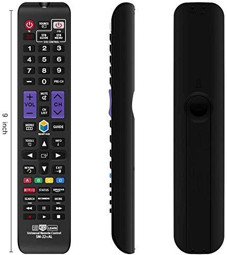 LuckyStar Universal Remote Control SM-22+AL For Almost All Samsung Brand TV/ 3D/ LCD/LED/HDTV/Smart TV,AA59-00666A BN59-01178W BN59-01199F AA59-00638A AA59-00637A AA59-00594A AA59-00600A AA59-00582A