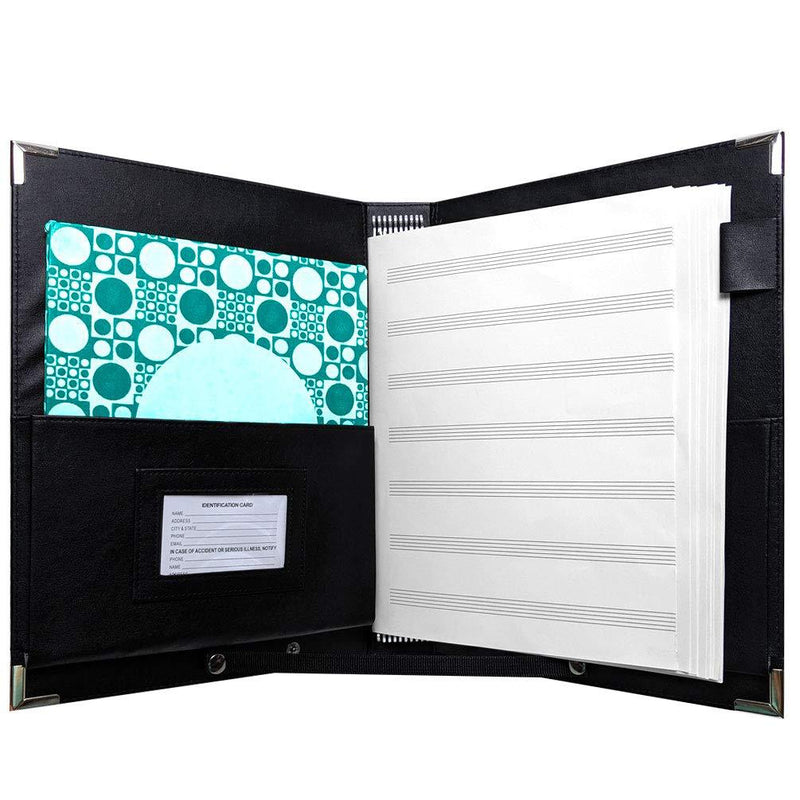 [AUSTRALIA] - MSP Choir Music Sheet Piano Folder 9.5" x 12" -Music Folder with 9 Set of elastic bands 