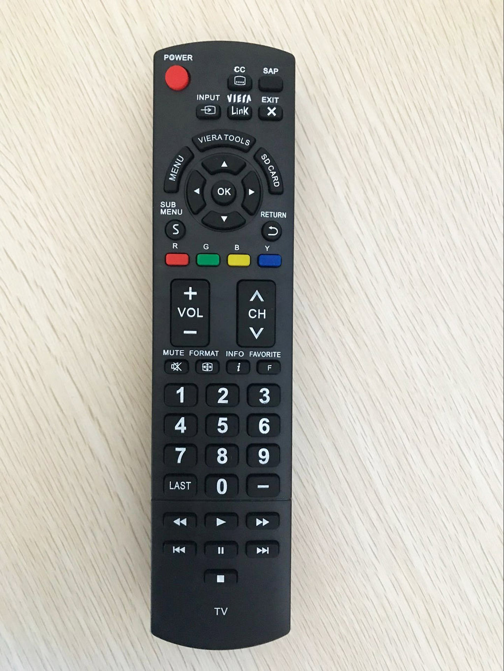 Replacement Remote Control for Panasonic TC-P55UT50 TH32LRU20 TH42PX600U TC-32LX60 TC-L32X2 Viera Plasma LCD HDTV