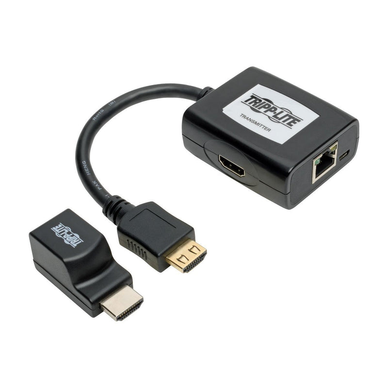 [AUSTRALIA] - Tripp Lite HDMI Over Cat5 Cat6 Extender Kit, Power Over Cable, Transmitter Receiver 100ft 1080p @ 60Hz TAA (B126-1P1M-U-POC) HDMI + Power over Cable (Compact) 