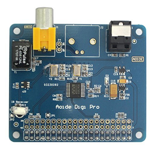WINGONEER HIF DiGi Pro Digital Sound Card for Raspberry pi 3 Model B Two oscillators I2S SPDIF Optical Fiber 44.1&48kHz 2B 3B