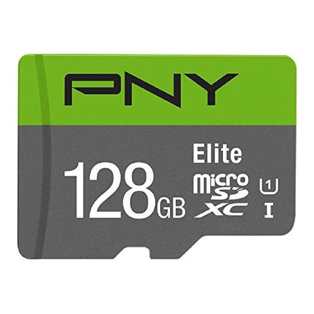 PNY 128GB Elite Class 10 U1 MicroSD Flash Memory Card (P-SDUX128U185GW-GE), Green FLASH CARD