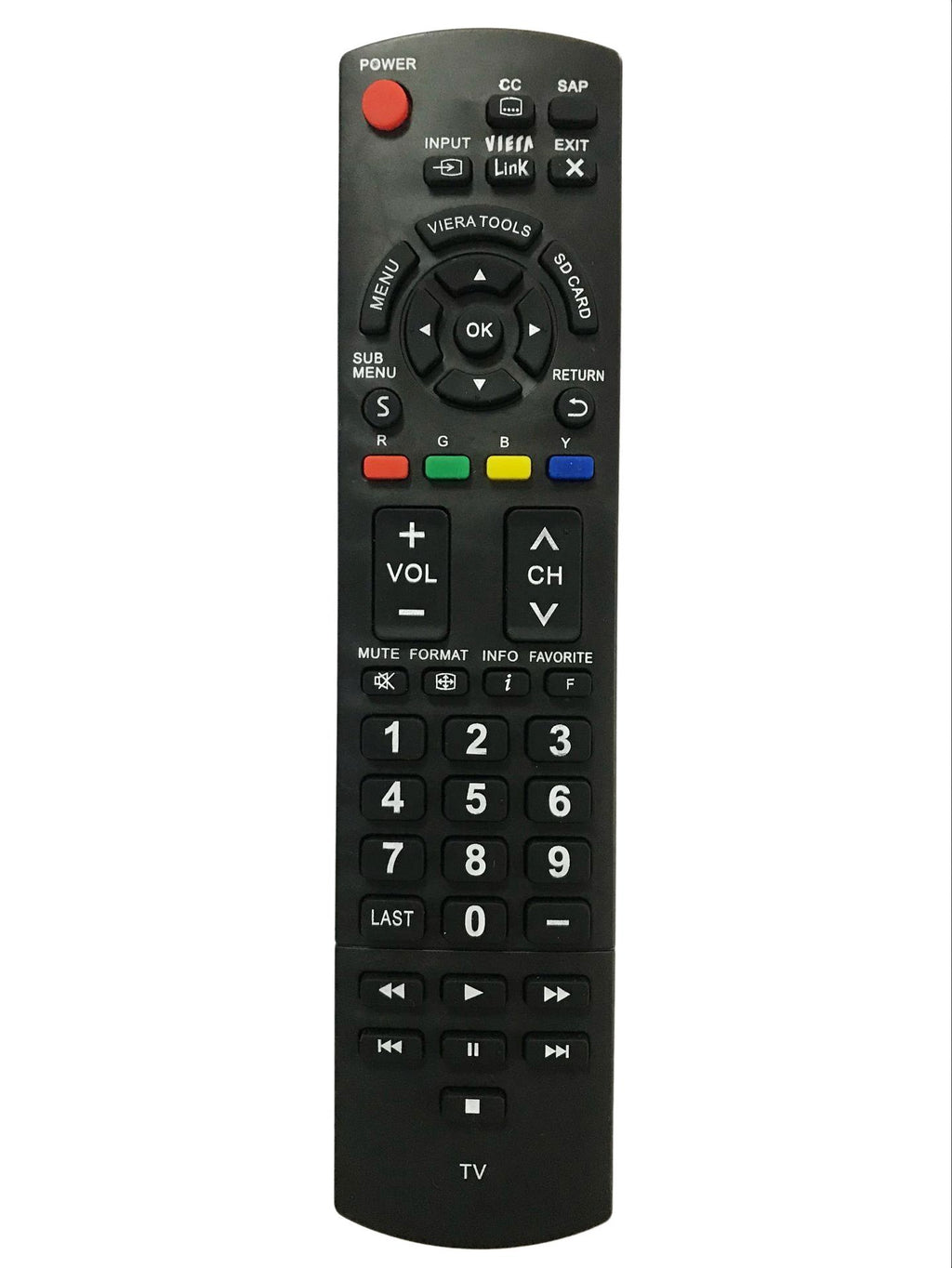 Replacement Remote Control for Panasonic TC-26LX60 TC-L24X5 TC-42PX34 TC-P50X2 TC-P60U50 Plasma LCD HDTV