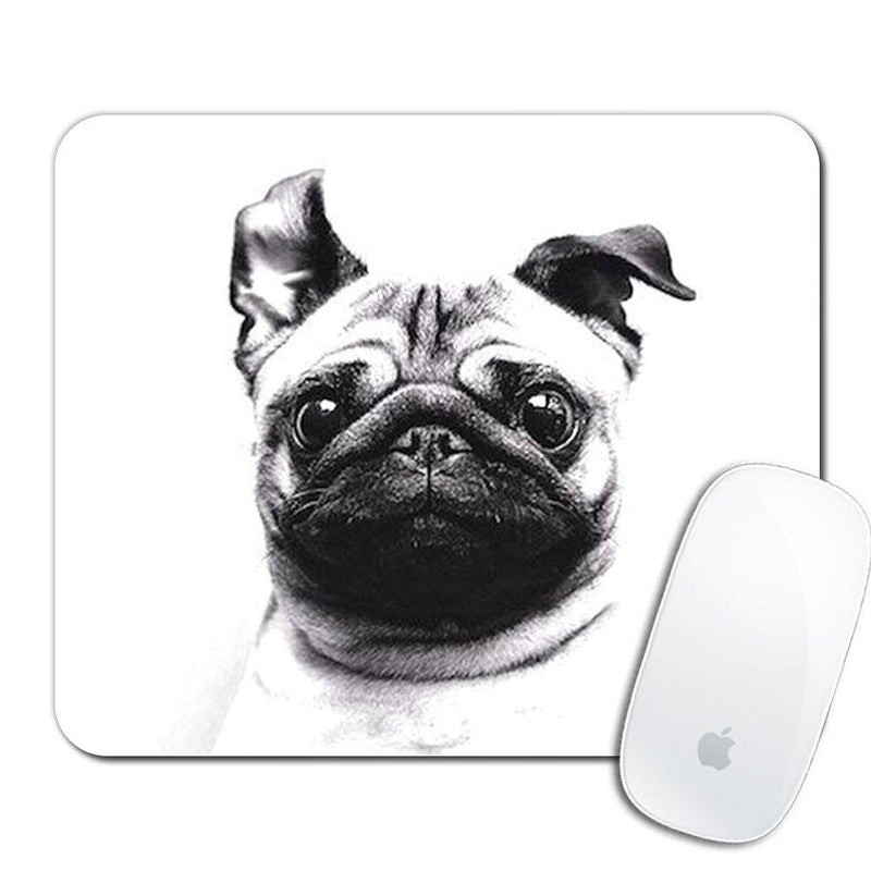 Royal Up Pug Custom Mouse Pad Gaming Mat Keyboard Pad Waterproof Material Non-slip Personalized Rectangle Mouse pad (9.4x7.8x0.08Inch)