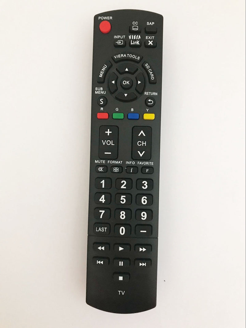 Replacement Remote Controller use for Panasonic TVs TC-P46S2 TC-P42S30 TC-L32U3 TH-50PE8