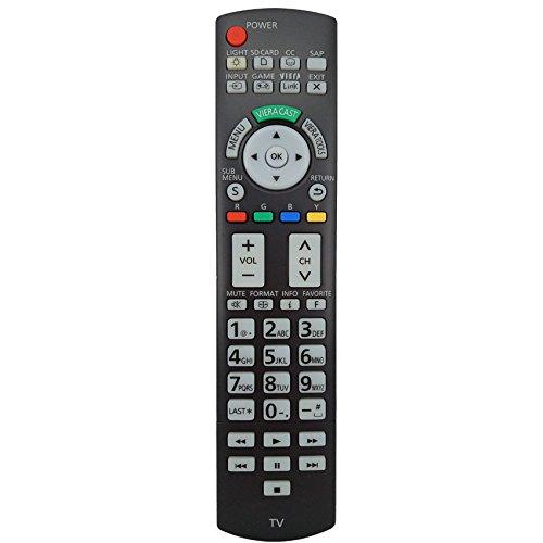 Replacement Remote Controller for Panasonic TVs TC-P50ST30 TH-50PZ80U TC-P50ST30 TC-P46G25