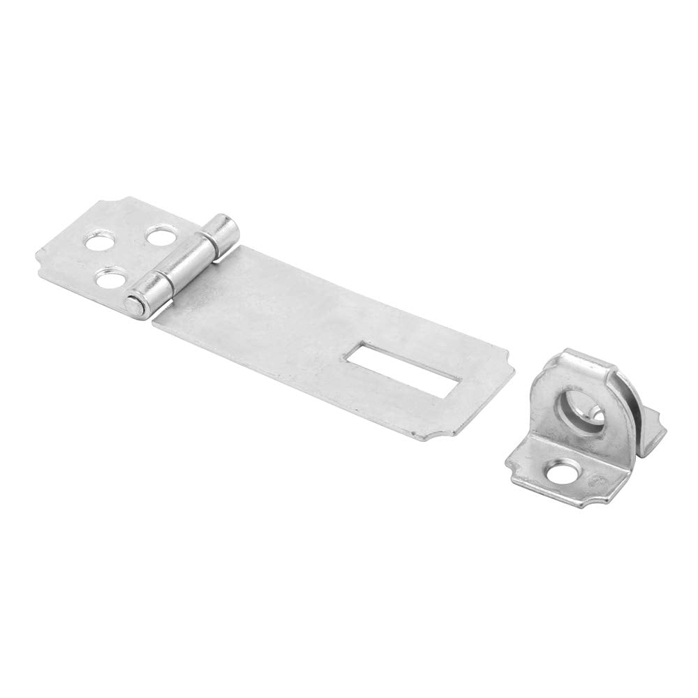 Prime-Line MP5056 Safety Hasp, 2-1/2 inch, Steel Construction, Zinc Plated Finish, Fixed Stapled, (single pack)