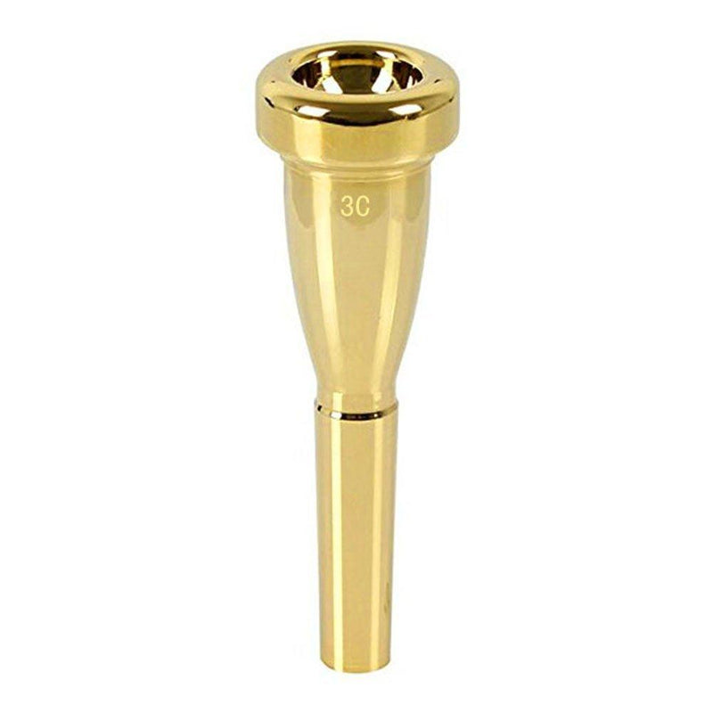 TraderPlus Copper Alloy Meterial Trumpet Mouthpiece for Bach (3C, Golden) 3C