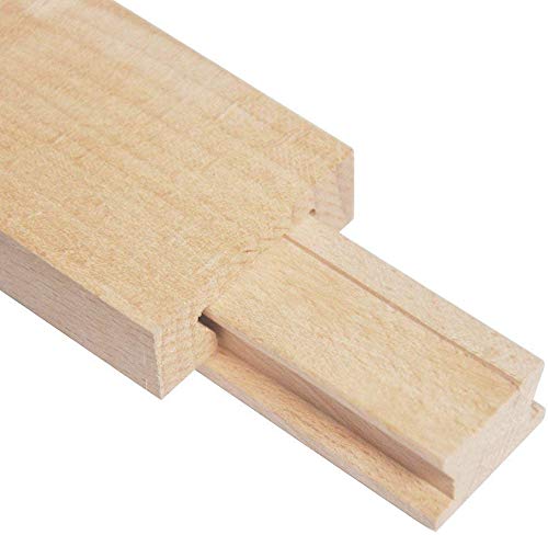Btibpse Wooden Drawer Slides 40cm Classic Wood Center Guide Track (15-3/4'') 15-3/4''