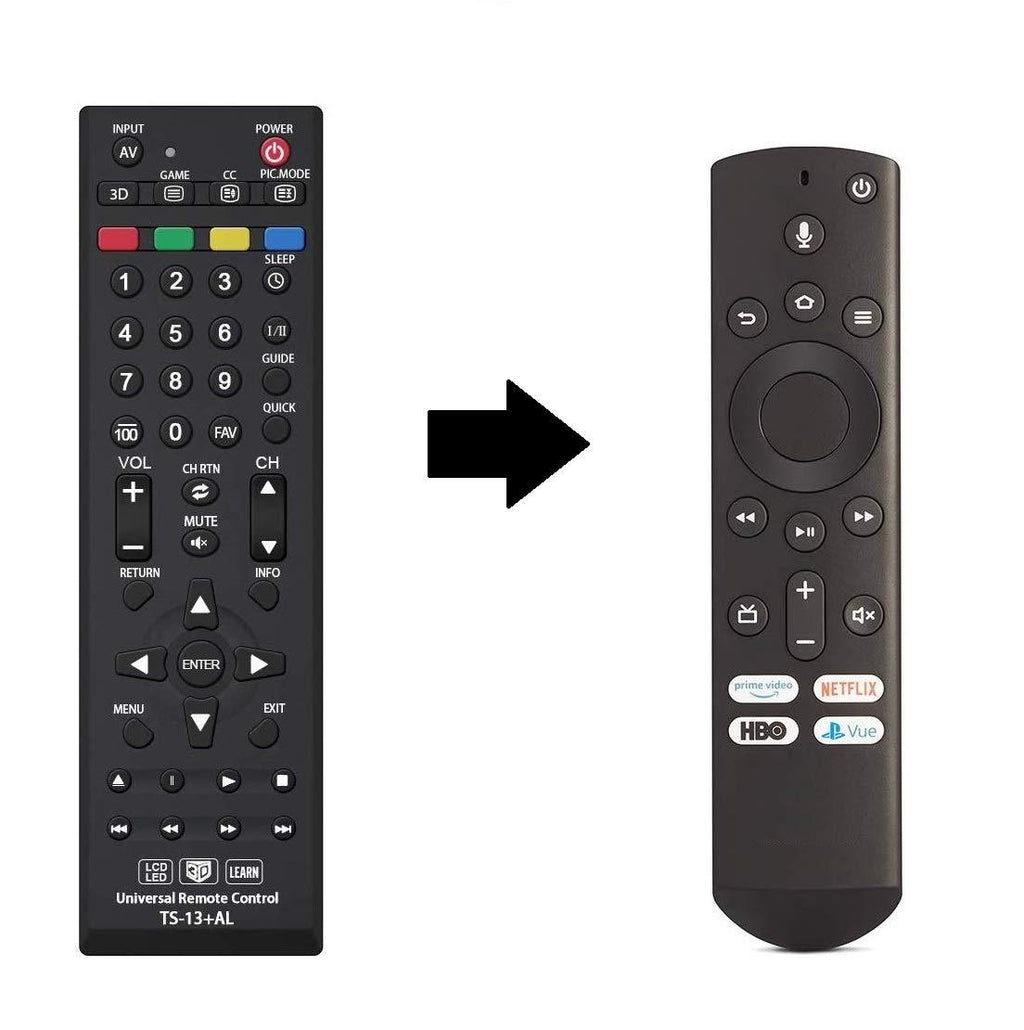 Universal CT-RC1US-19 Remote Control for All Toshiba Fire TV Edition, Smart TV, LED/LCD TV and Toshiba fire tv with Learning Function - 1 Year Warranty