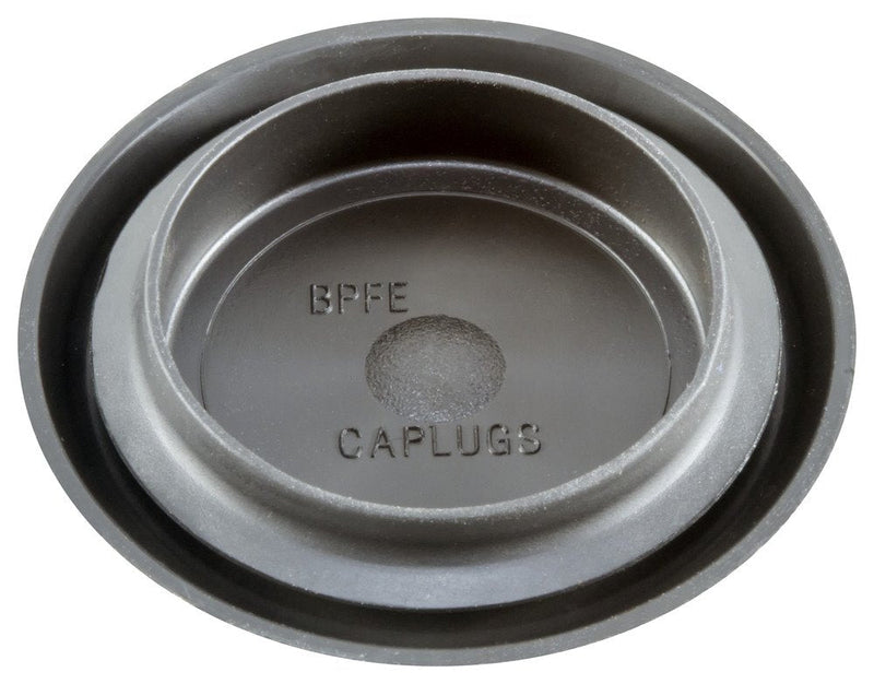 Caplugs ZBPFE-15MMQ1 Plastic Ergonomic Button Plug with Flush Type Heads. BPFE-15MM, TEO, Hole Size .571-.631" Metal Thickness .031-.079", Black (Pack of 100)