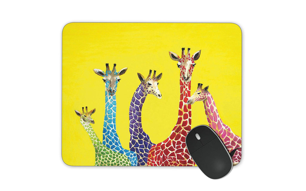 PROEVER Colorful Giraffe Mouse Pad Game Office Thicker Mouse Pad Decorated Mouse Pad