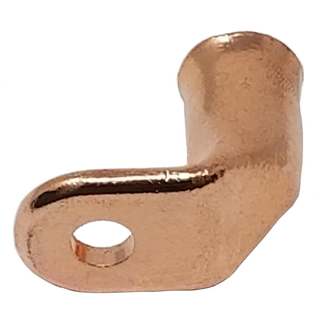 2/0 Ga. 3/8 Inch Stud Copper Lugs - 90 Degree - (Pack of 5)