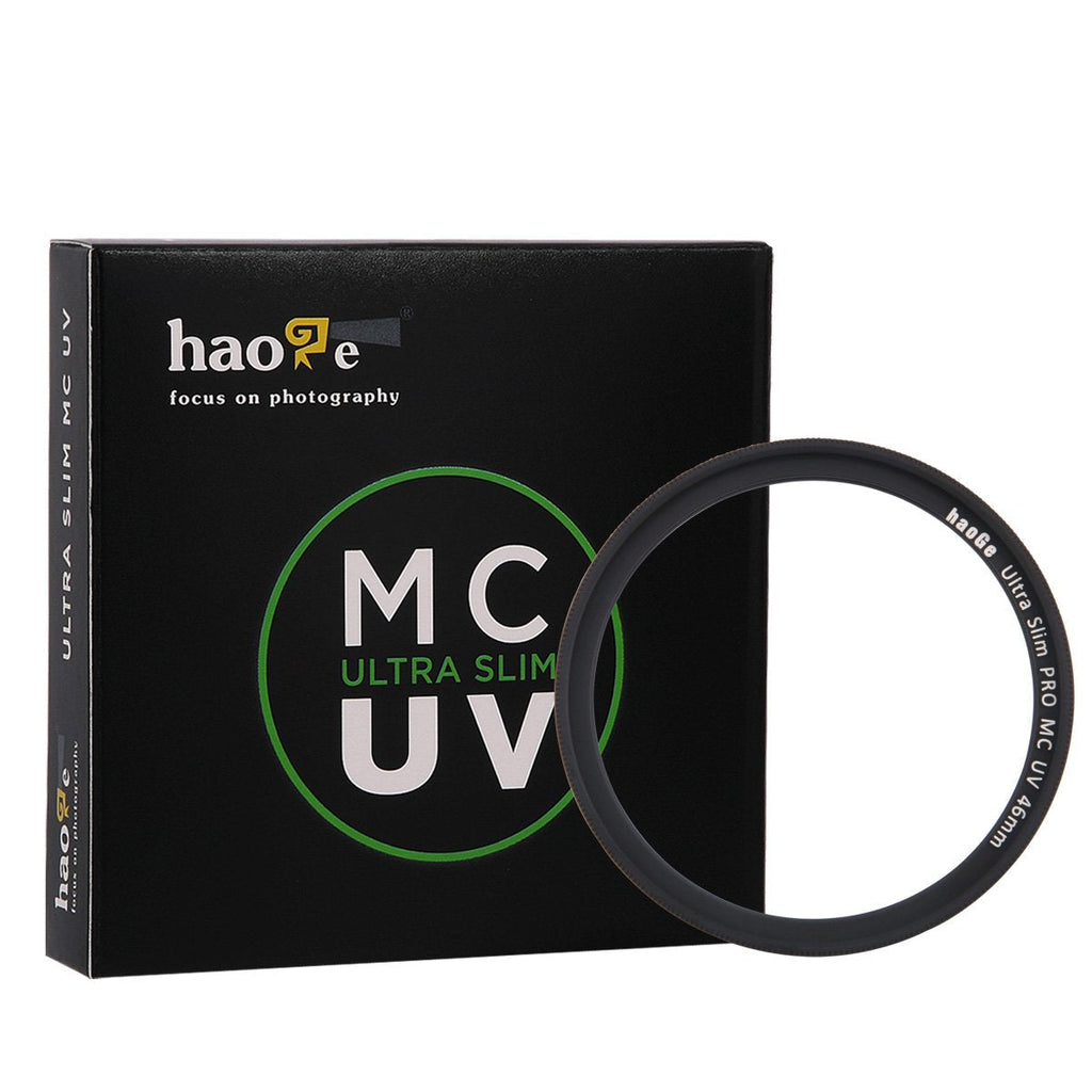 Haoge 46mm Ultra Slim MC UV Protection Multicoated Ultraviolet Lens Filter for Olympus M.Zuiko Digital ED 17mm F1.8 12mm F2.0, Carl Zeiss C Sonnar T 50mm f1.5 ZM Lens