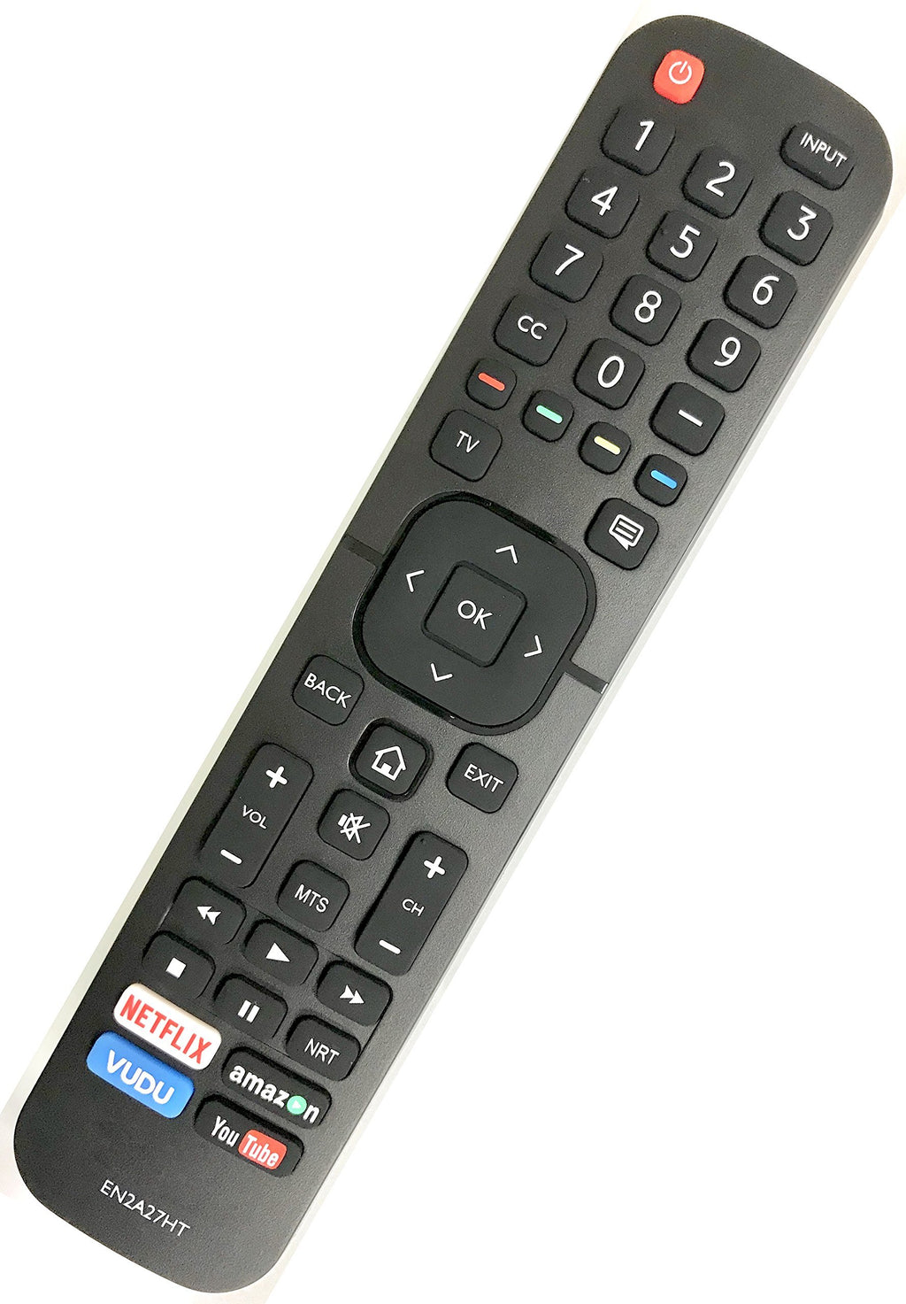 Smartby Remote Control Compatible with Hisense EN2A27HT Replacement for Hisense TV 43H6D 50H6D 55H6D 65H6D